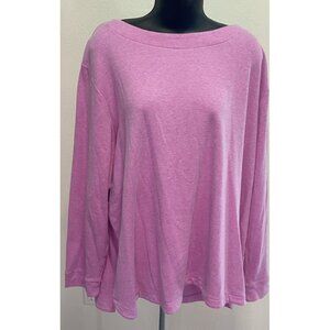 Croft & Barrow Womens Plus Size 3X Top Long Sleeve Thick
